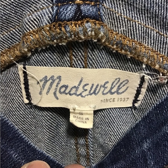 Madewell Skinny Overalls in Judd Wash Denim Stretchy Size S Style E4879 - Picture 4 of 6